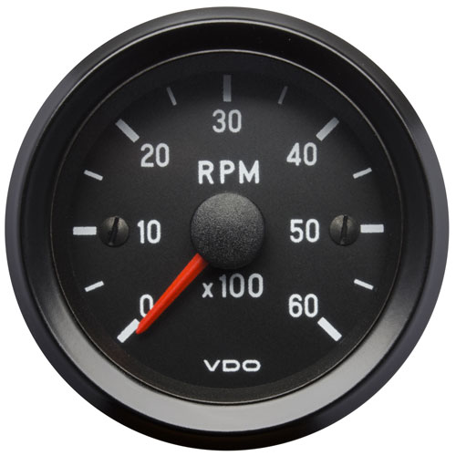 333035017 VDO Cockpit International Tachometer Electric 0-6000 rpm 52mm ...